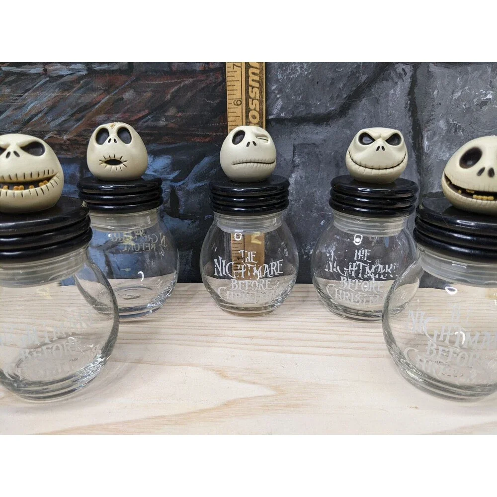 NECA Disney Nightmare Before Christmas Jack7s Head Storage Jars 5pcs Set